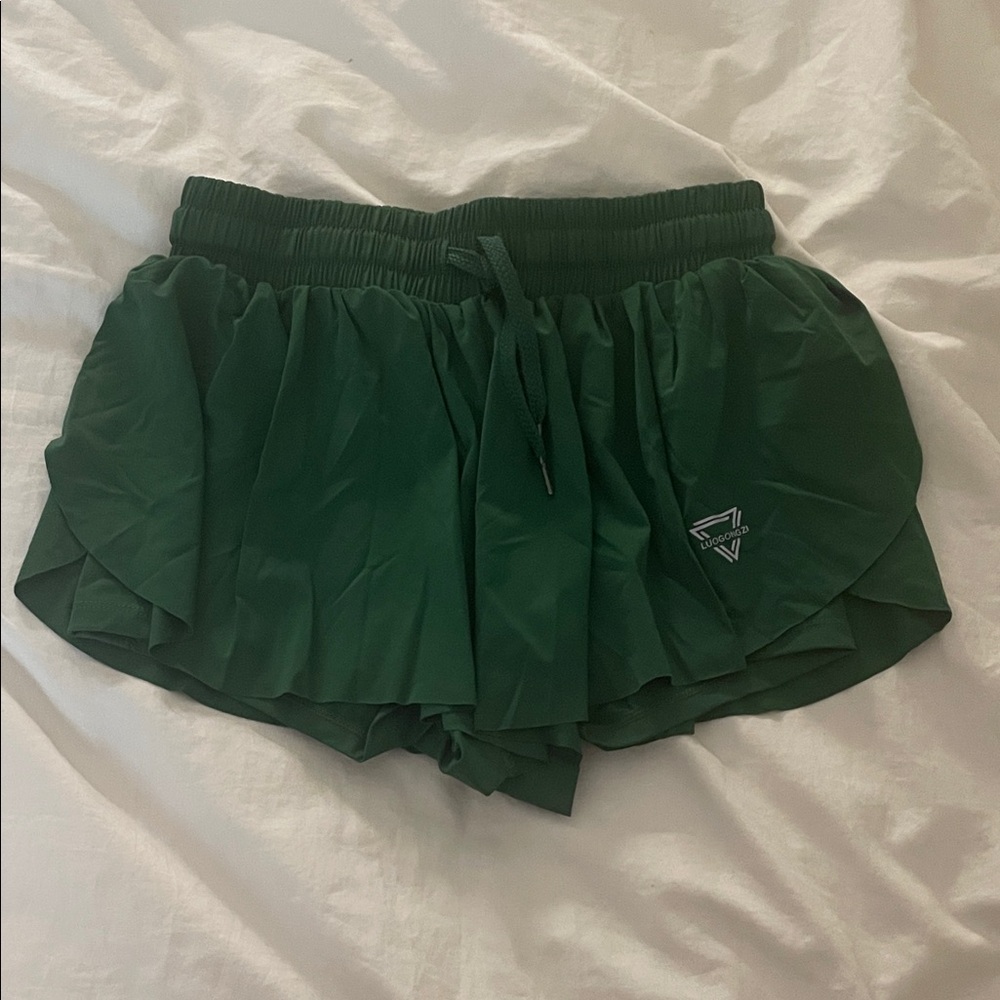 Amazon Dark Green Women's Athletic Shorts